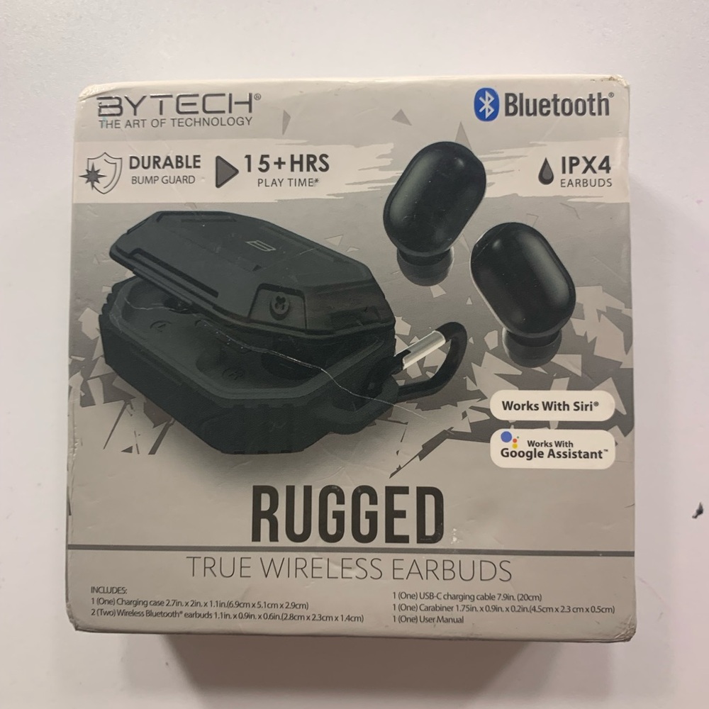 Rugged Bluetooth Wireless Earbuds